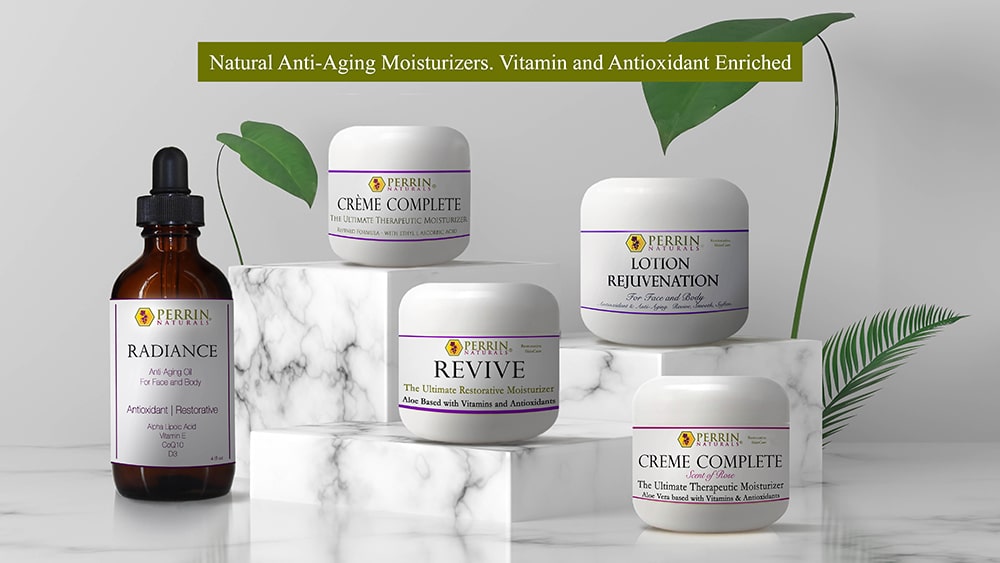 Anti-Aging, Natural Moisturizers with Organic Ingredients