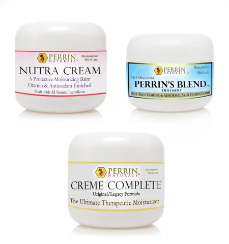 Natural Treatment for Lichen Sclerosus | Creme Complete, Perrins Blend, Nutra Cream