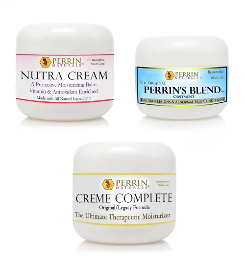 Natural Treatment for Lichen Sclerosus | Creme Complete, Perrins Blend, Nutra Cream